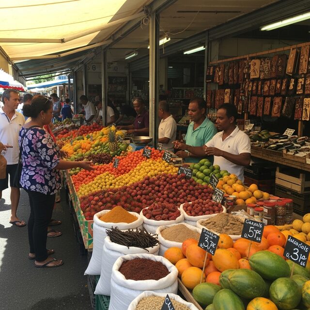 Marché à Saint-Paul, La Réunion